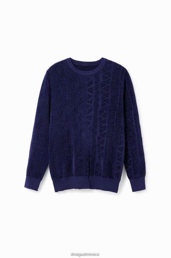 Desigual hombres jersey con motivo jacquard VZ26R01537 ropa