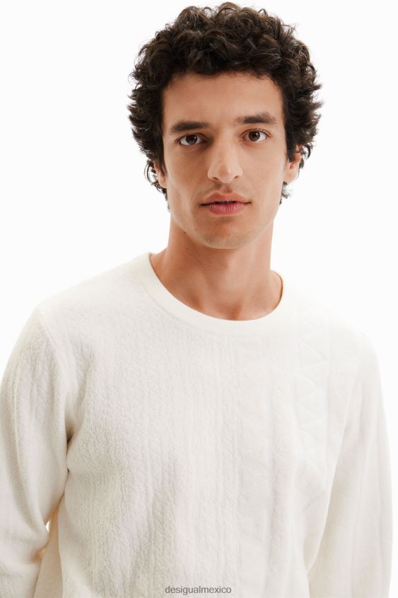 Desigual hombres jersey con motivo jacquard VZ26R01614 ropa