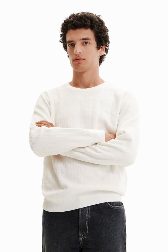 Desigual hombres jersey con motivo jacquard VZ26R01614 ropa