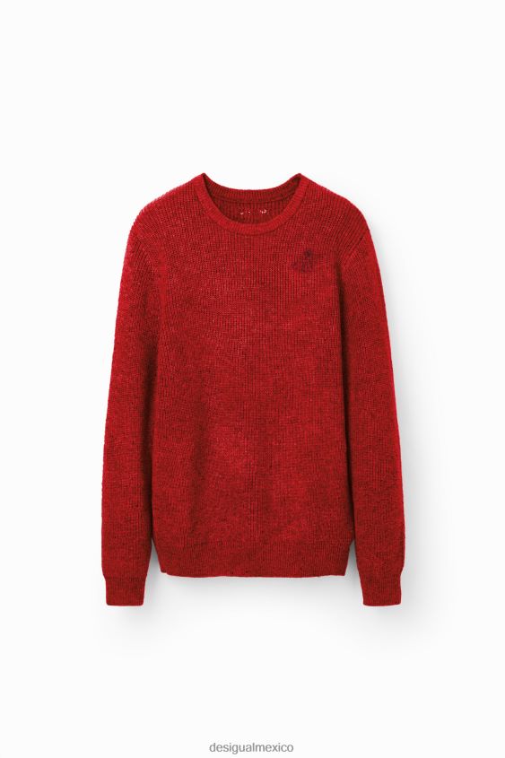 Desigual hombres jersey de canalé bordado VZ26R01532 ropa