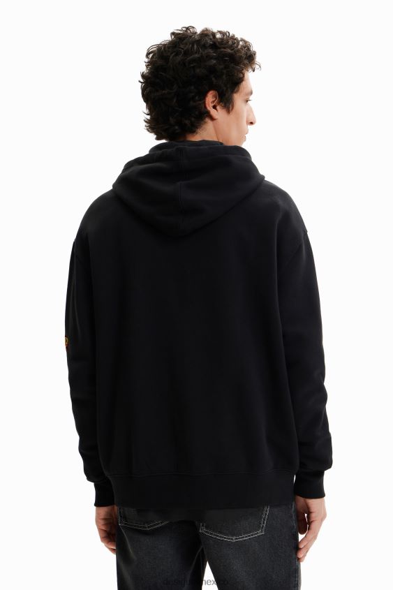Desigual hombres sudadera con capucha bordada VZ26R01566 ropa