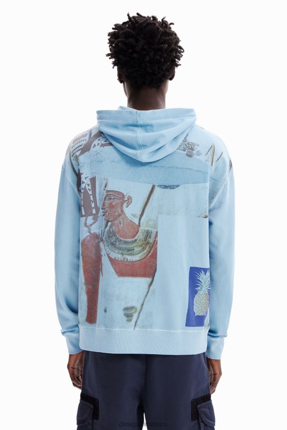 Desigual hombres sudadera con capucha collage VZ26R01582 ropa