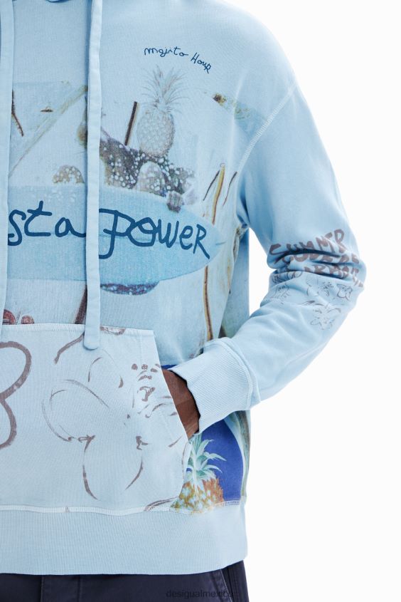 Desigual hombres sudadera con capucha collage VZ26R01582 ropa