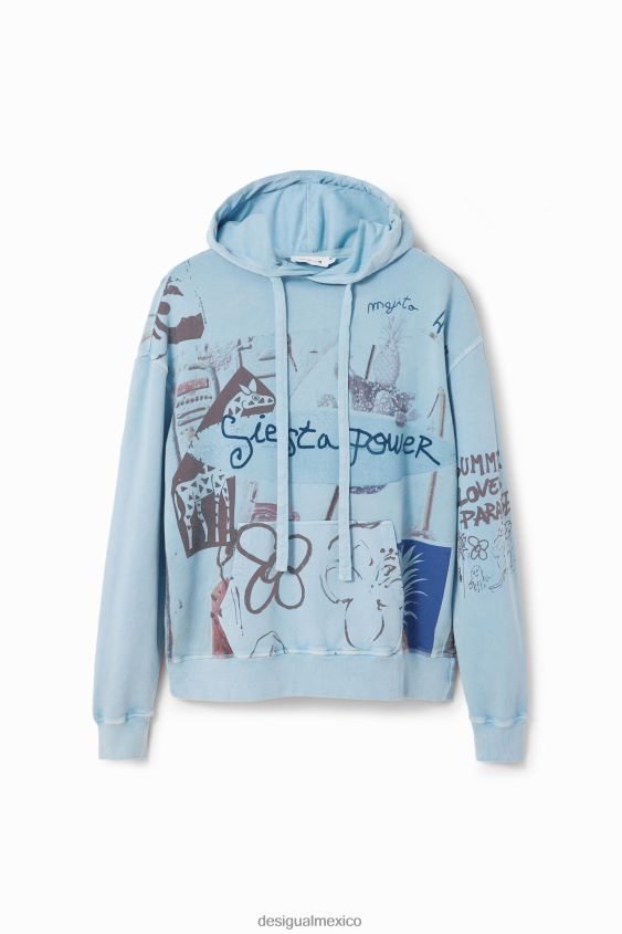 Desigual hombres sudadera con capucha collage VZ26R01582 ropa