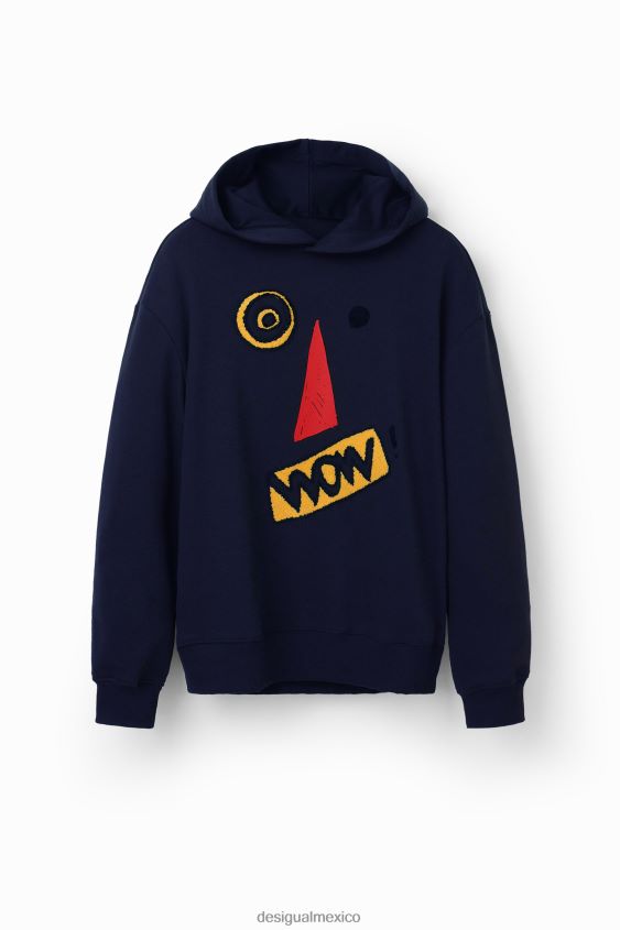 Desigual hombres sudadera con capucha con cara artística VZ26R01625 ropa