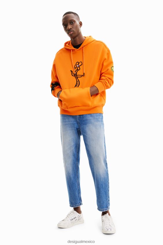 Desigual hombres sudadera con capucha floral VZ26R01555 ropa