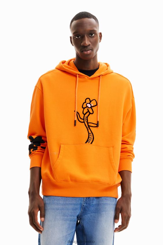Desigual hombres sudadera con capucha floral VZ26R01555 ropa