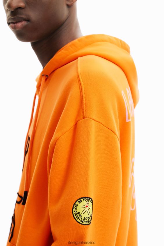Desigual hombres sudadera con capucha floral VZ26R01555 ropa