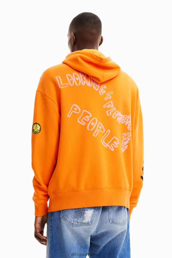 Desigual hombres sudadera con capucha floral VZ26R01555 ropa