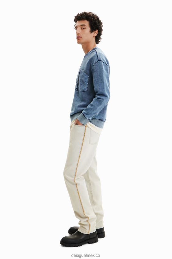 Desigual hombres sudadera con efecto lavado VZ26R01694 ropa