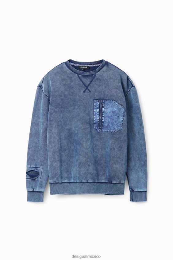 Desigual hombres sudadera con efecto lavado VZ26R01694 ropa