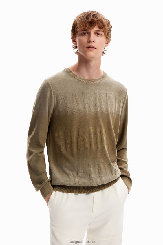 Desigual hombres sudadera con mensaje degradado VZ26R01663 ropa