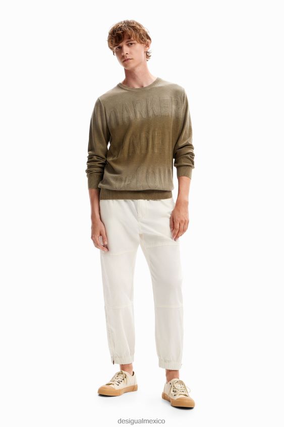 Desigual hombres sudadera con mensaje degradado VZ26R01663 ropa