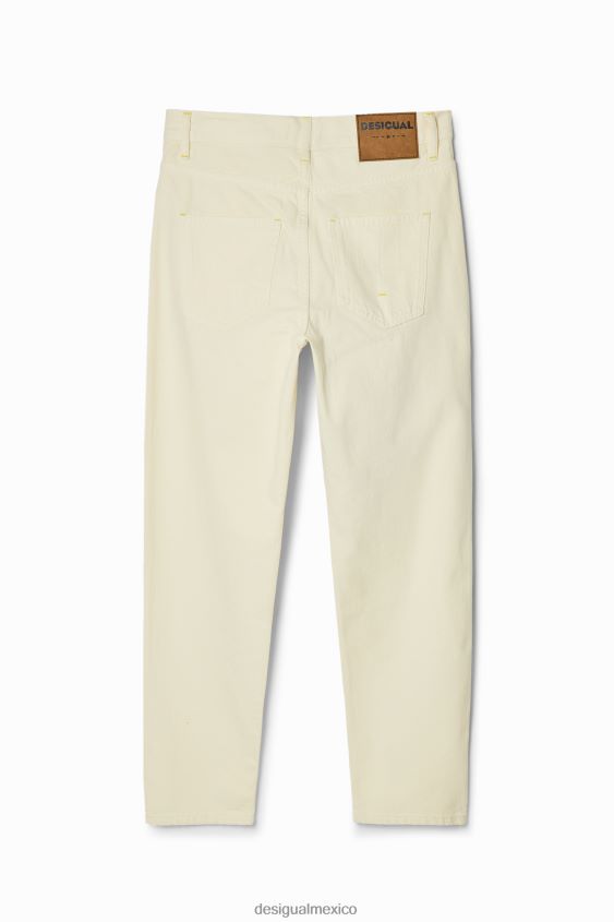 Desigual hombres jeans holgados con mensaje VZ26R01641 ropa