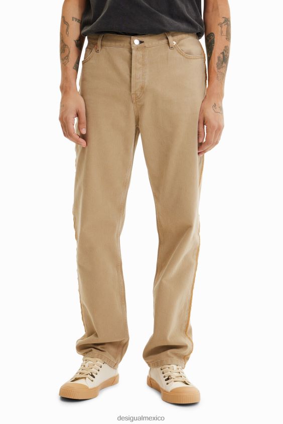 Desigual hombres jeans rectos lavados VZ26R01593 ropa