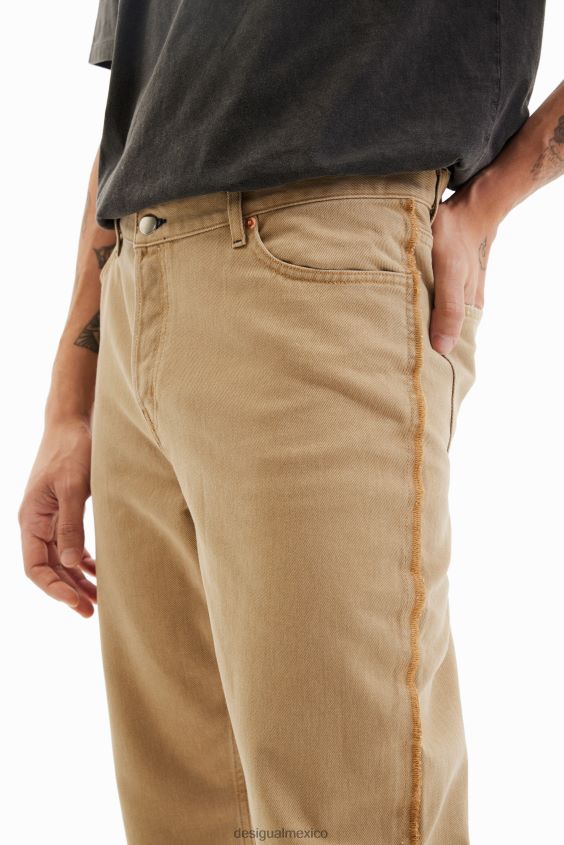 Desigual hombres jeans rectos lavados VZ26R01593 ropa
