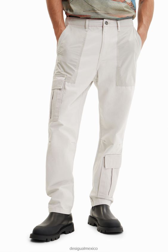 Desigual hombres pantalones cargo con patchwork VZ26R01552 ropa