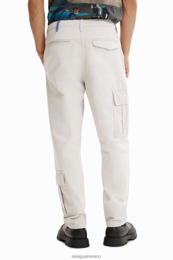 Desigual hombres pantalones cargo con patchwork VZ26R01552 ropa