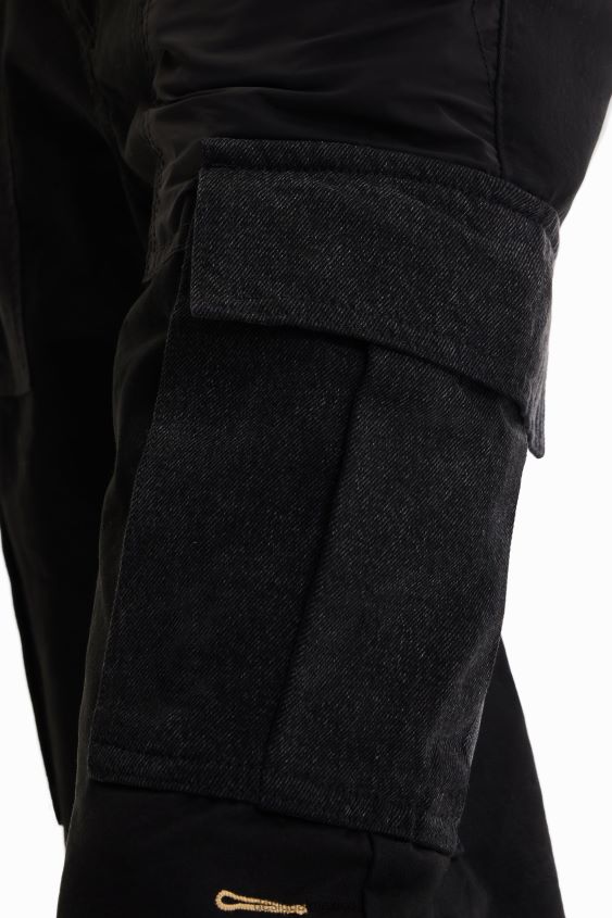 Desigual hombres pantalones cargo con patchwork VZ26R01650 ropa