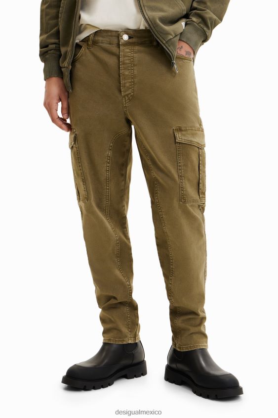 Desigual hombres pantalones cargo híbridos VZ26R01673 ropa