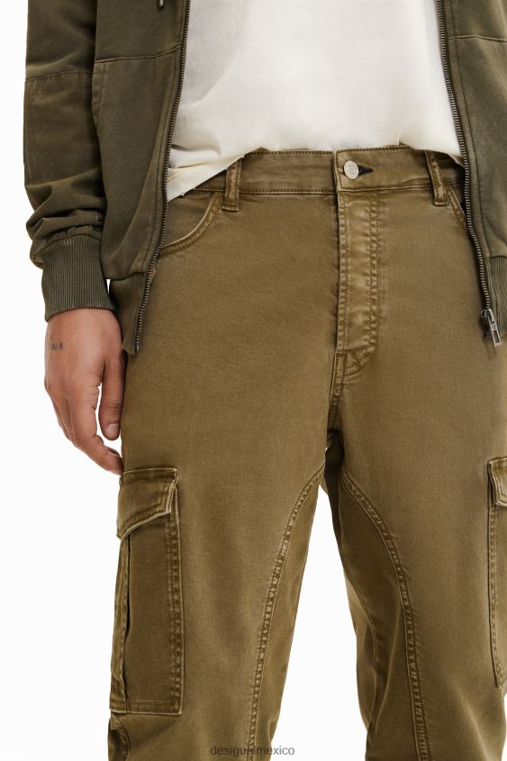 Desigual hombres pantalones cargo híbridos VZ26R01673 ropa