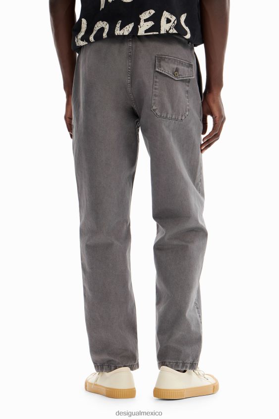 Desigual hombres pantalones cargo rectos VZ26R01599 ropa
