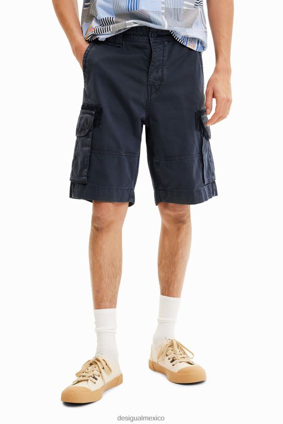 Desigual hombres pantalones cortos de carga VZ26R01624 ropa