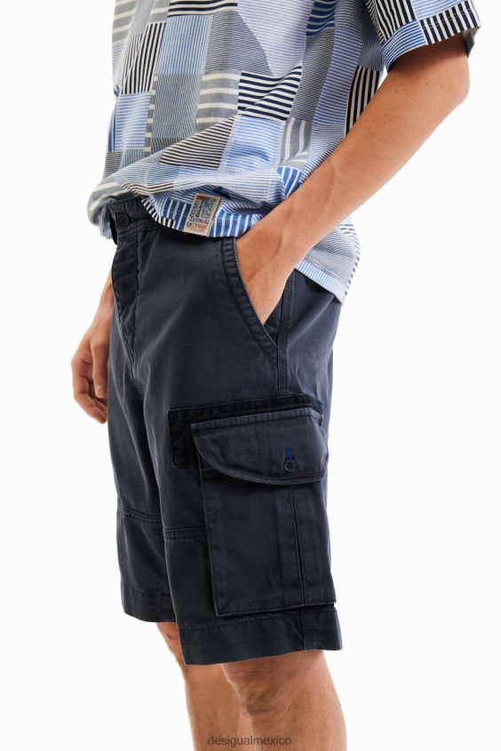 Desigual hombres pantalones cortos de carga VZ26R01624 ropa