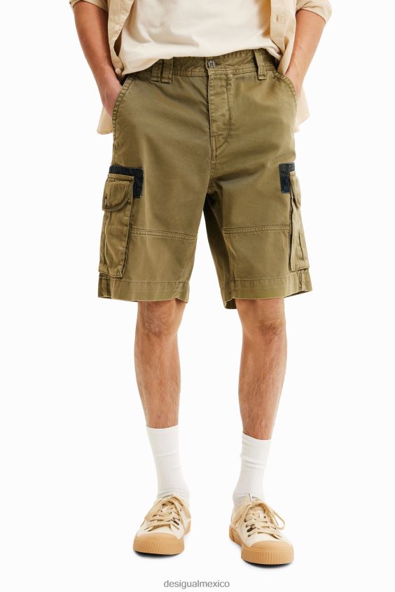 Desigual hombres pantalones cortos de carga VZ26R01639 ropa