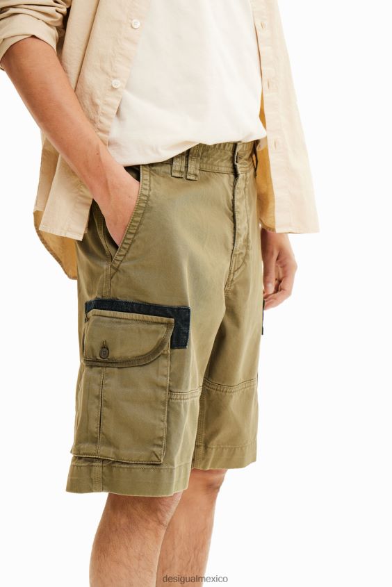 Desigual hombres pantalones cortos de carga VZ26R01639 ropa