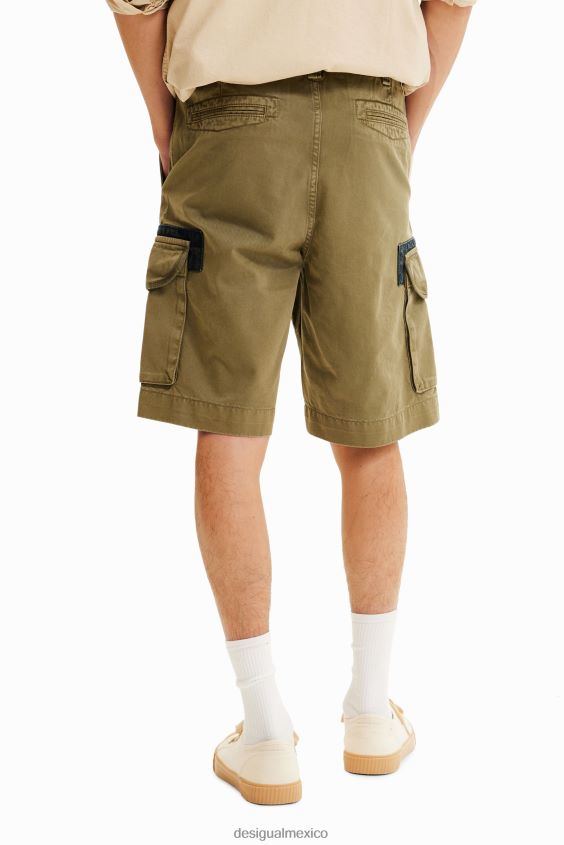 Desigual hombres pantalones cortos de carga VZ26R01639 ropa