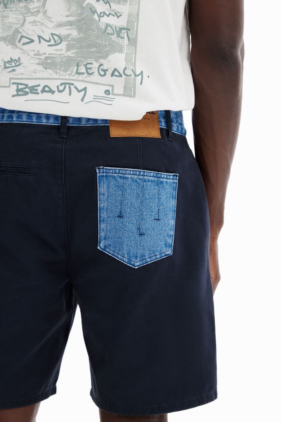 Desigual hombres pantalones cortos híbridos VZ26R01548 ropa