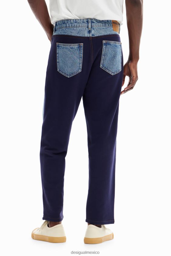 Desigual hombres pantalones de mezclilla híbridos VZ26R01644 ropa