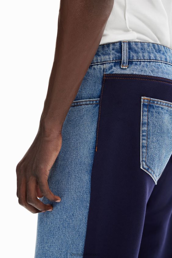 Desigual hombres pantalones de mezclilla híbridos VZ26R01644 ropa