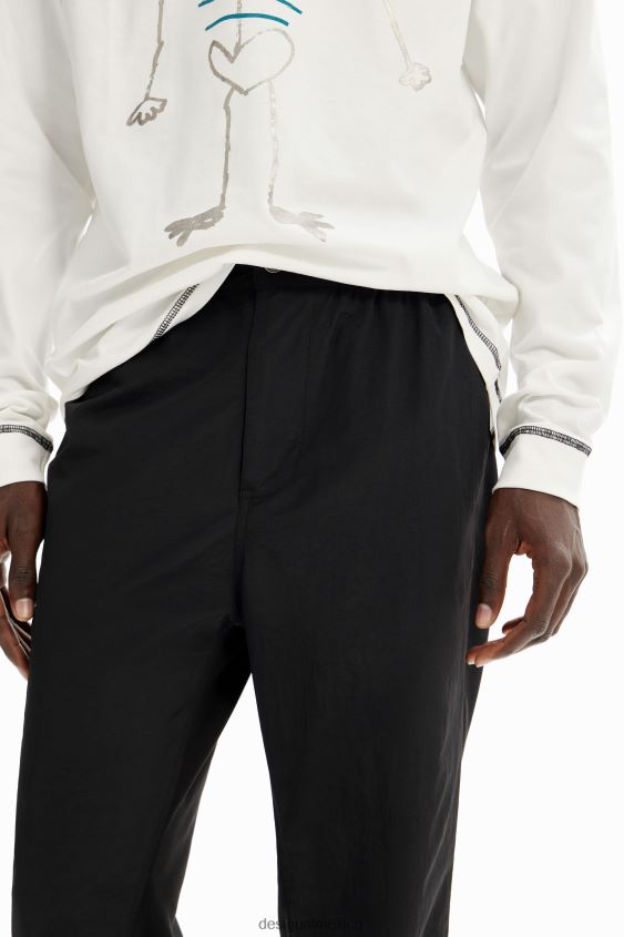 Desigual hombres pantalones híbridos con pinzas VZ26R01661 ropa