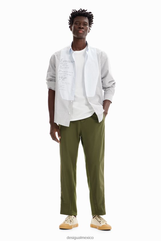 Desigual hombres pantalones híbridos con pinzas VZ26R01678 ropa