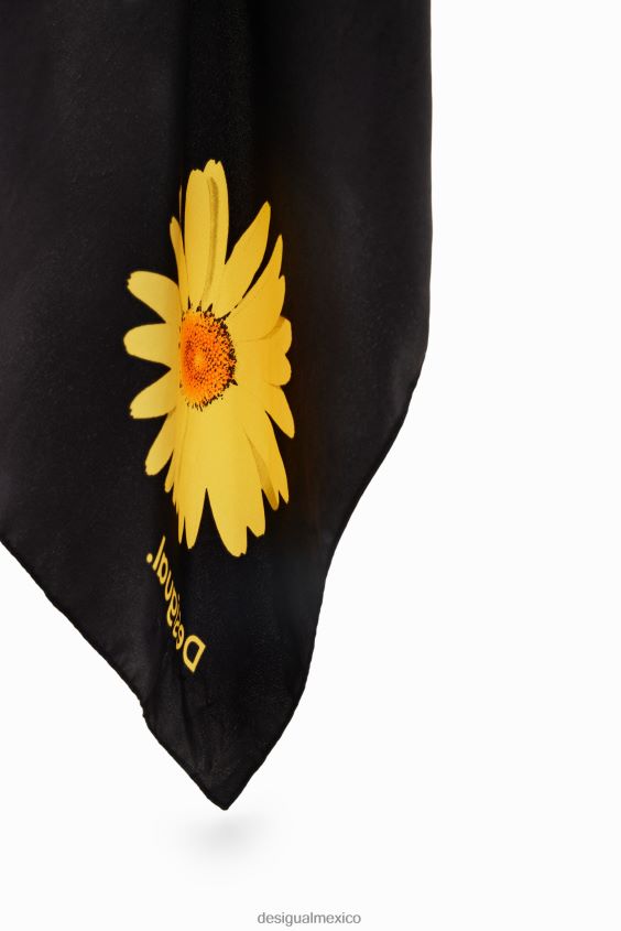 Desigual mujer bufanda cuadrada con margaritas VZ26R0552 accesorio