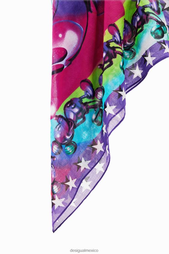 Desigual mujer bufanda cuadrada de mickey mouse VZ26R01408 accesorio