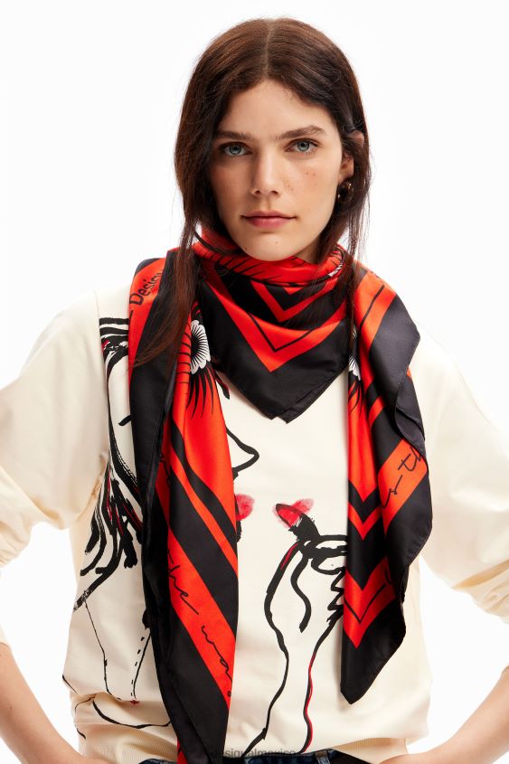 Desigual mujer bufanda cuadrada geométrica VZ26R01443 accesorio