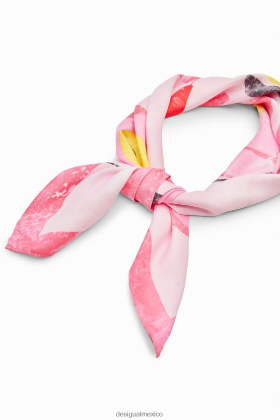 Desigual mujer bufanda cuadrada pantera rosa VZ26R0494 accesorio