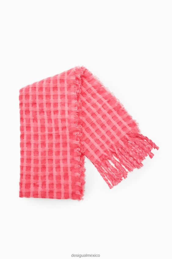 Desigual mujer bufanda rectangular a cuadros VZ26R01433 accesorio