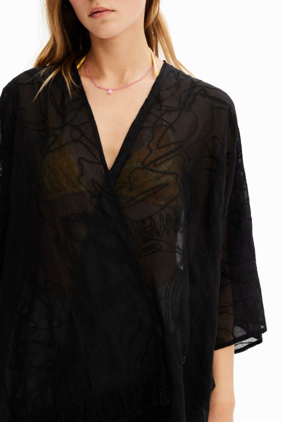 Desigual mujer caftán corto bordado VZ26R0421 accesorio