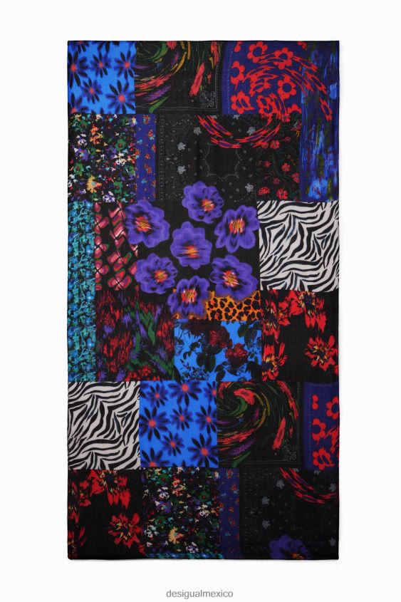 Desigual mujer fular con parche rectangular VZ26R01413 accesorio