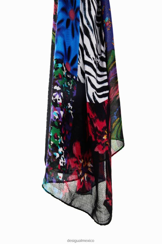 Desigual mujer fular con parche rectangular VZ26R01413 accesorio