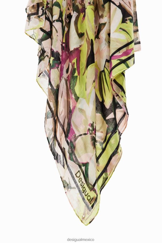 Desigual mujer fular floral rectangular VZ26R01411 accesorio