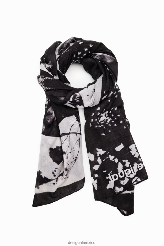 Desigual mujer fular fotográfico rectangular VZ26R01428 accesorio