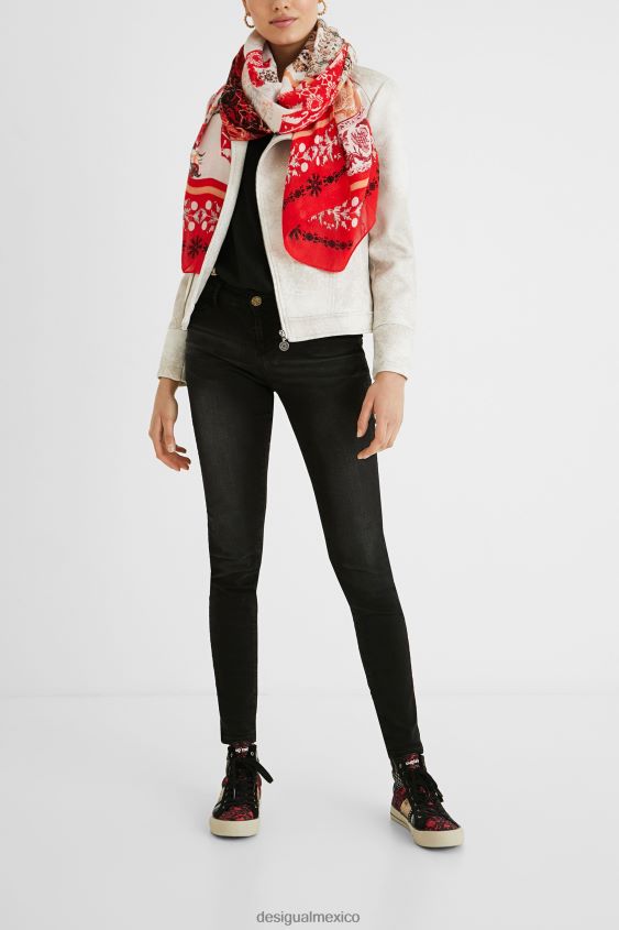 Desigual mujer fular indonesio rectangular VZ26R01149 accesorio