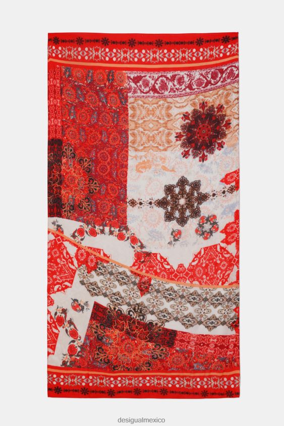 Desigual mujer fular indonesio rectangular VZ26R01149 accesorio