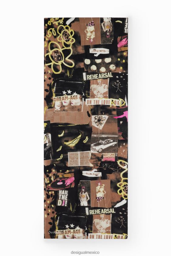 Desigual mujer fular rectangular artístico VZ26R01437 accesorio