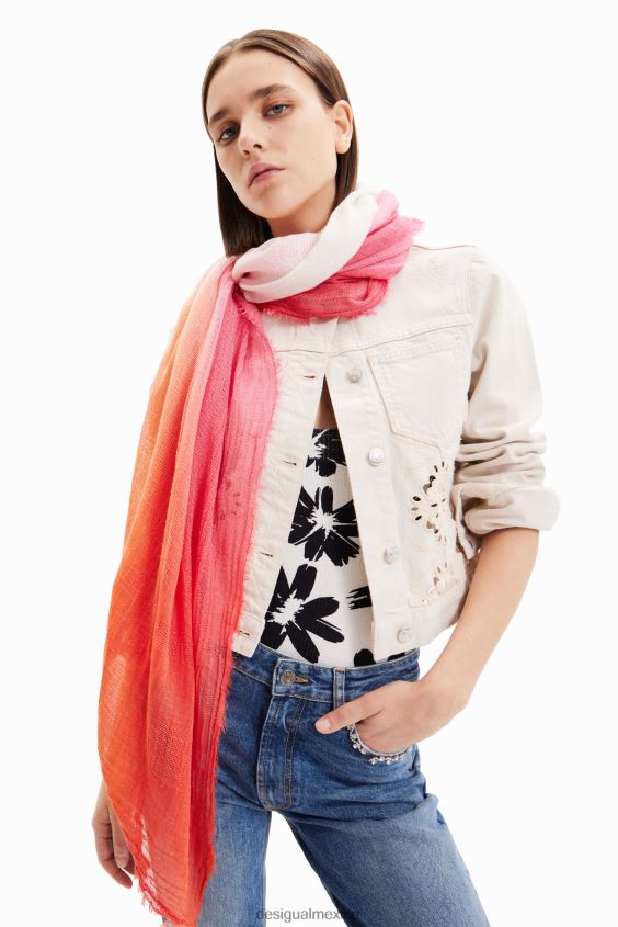 Desigual mujer fular rectangular con efecto tie-dye y degradado VZ26R01409 accesorio